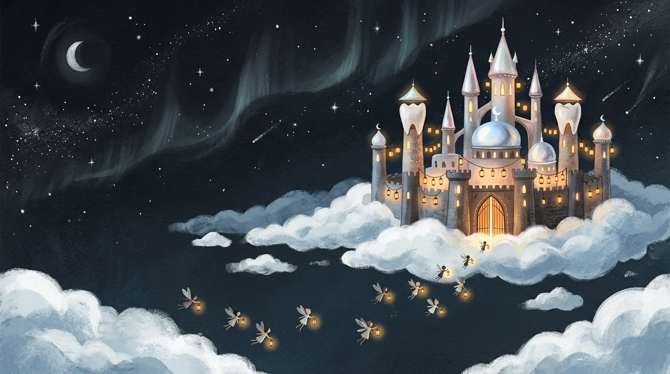 The Starlight Citadel of the Tooth Fairies high above the clouds